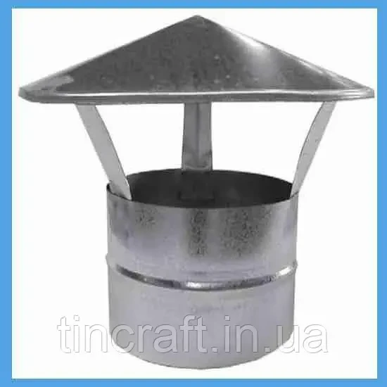 Ковпак Ø 300 з оцинкованої сталі для витяжки круглої форми Товщина цинку 0.5 мм, фото 1