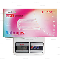Рукавички нітрилові MediOk, щільність 3.8 г. - різнокольорові Rainbow (100 шт), фото 6