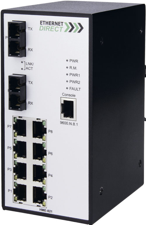 SNMP упр. комутатор 8 10/100TX+2 100FX