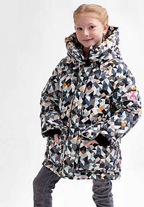Дитяча зимова куртка на дівчинку DT-8359 мультіколор
