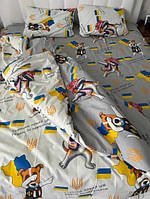 Двуспальный детский комплект постельного белья из ткани Бязь Голд "Пес Патрон"