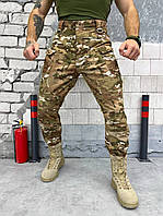 Боевые штаны мультикам softshell, демисезонные тактические брюки, штаны тактические камуфляж на флисе sd427