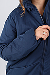 Демісезонна жіноча куртка Finn Flare FBC16002-101 Plus Size темно-синя XL, фото 6