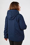 Демісезонна жіноча куртка Finn Flare FBC16002-101 Plus Size темно-синя XL, фото 5