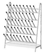 Сушка для хімпосуду металева лабораторна