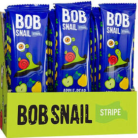 Цукерка "Яблучно-грушово-чорничний страйп" ТМ BOB SNAIL 14г