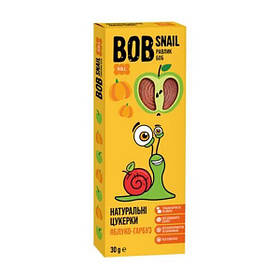 Натуральні яблучно-гарбузові цукерки ТМ BOB SNAIL 30г