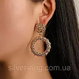 Геометричні модні сережки, фото 2