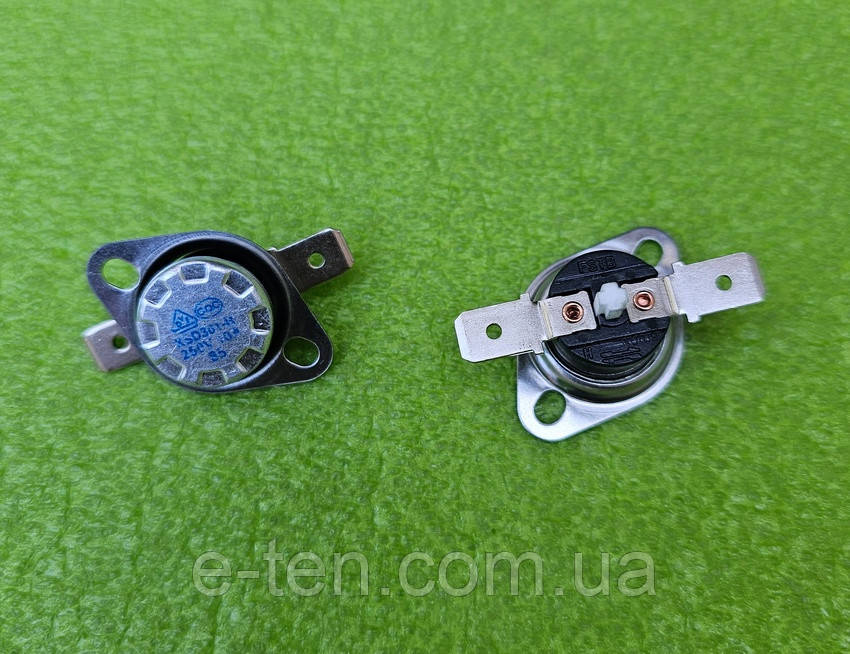 Термостат-відсікач FSTB KSD301-R (з кнопкою) "контакти в сторони" / Траб=85°С / 10А / 250V до бойлерів