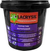 Герметик монтажних для швів зовні приміщень LACRYSIL "А" 1,2 кг білий