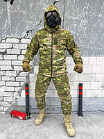 Военная форма мультикам зимняя утепленная тактический костюм multicam зима куртка с капюшоном и штаны
