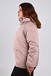Демісезонна жіноча куртка Finn Flare FBC16002-812 Plus Size рожева XL, фото 3