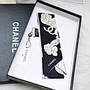 Шовкова стрічка твіллі Chanel Шанель, фото 4