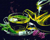 Картины по номерам -Зелений чай (40х50) (RB-0103)ТМ Riviera Blanka Україна