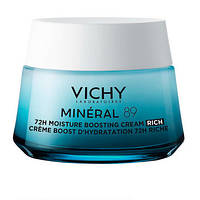 Крем для сухой и очень сухой кожи лица, увлажнение 72 часа Vichy Mineral 89 Rich