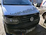 Дефлектор капота (мухобійка) Volkswagen Transporter T5+ 2009-2015 (HIC/Тайвань), фото 2