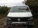 Дефлектор капота (мухобійка) Volkswagen Transporter T5+ 2009-2015 (HIC/Тайвань), фото 3