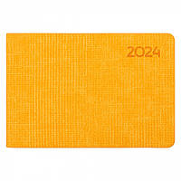Ежедневник Leo Planner 10 х 15 см датированный 2024 Ambassador желтый (252466)
