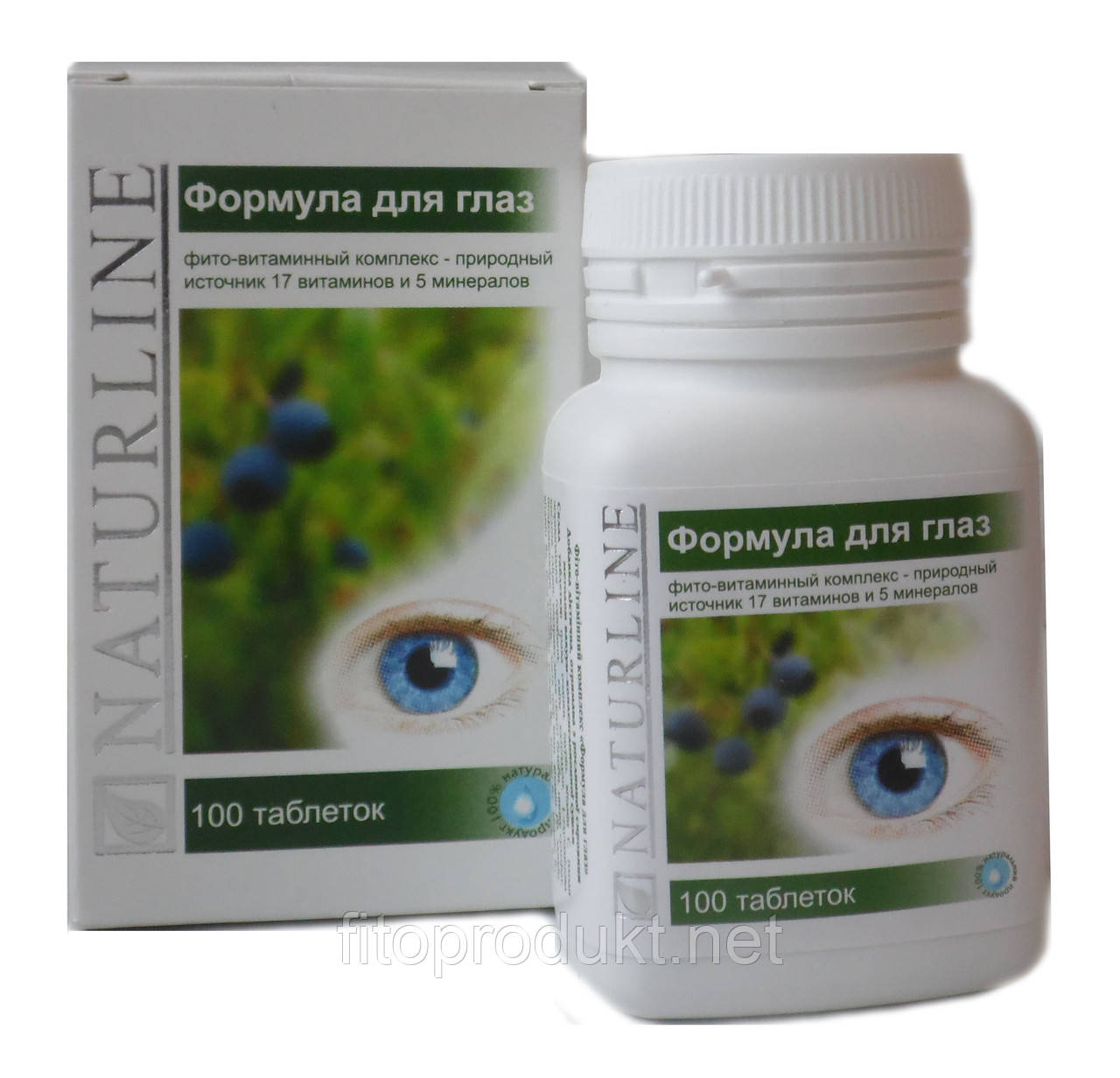 Формула для очей вітамінний комплекс для стомлених очей No100 Naturline