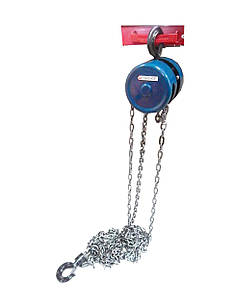 Лебідка механічна підвісна 1,5т з фіксацією ланцюга натягування (довжина ланцюга - 2,5)
