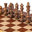 Шахи з традиційними дерев'яними фігурами у дерев'яному подарунковому футлярі від грецької компанії Manopoulos, фото 5