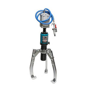 Знімач пневмогідравлічний тризахватний 5т (max захват-200мм, глибина захвату-140мм, хід штока-50мм, Штока-12мм, циліндра-45мм)