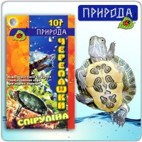 Корм для водних черепах спіруліна Природа 10 гр