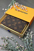 Женский кошелек Louis Vuitton LUX качество с фирменной коробкой жолтый