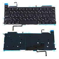 Клавиатура для ноутбука APPLE (MacBook Pro: A2338 (2020)) rus, black, подсветка клавиш (ОРИГИНАЛ)