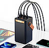 Портативний Power Bank XO-PR168 50000 mAh зовнішній акумулятор повербанк для смартфона швидка зарядка ліхтарик, фото 10