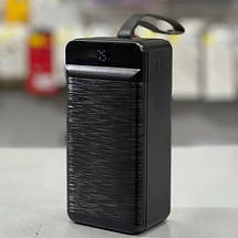 Портативний Power Bank XO-PR159 60000 mAh зовнішній акумулятор повербанк для смартфона швидка зарядка ліхтарик, фото 6