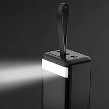Портативний Power Bank XO-PR160 80000 mAh зовнішній акумулятор повербанк для смартфона швидка зарядка ліхтарик, фото 5