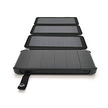 Портативний Power Bank Solar RH-20000N6W 20000 mAh повербанк для смартфона з сонячною батареєю і ліхтариком, фото 4
