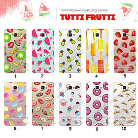 Ультратонкий прозорий чохол з малюнком для Samsung Galaxy A9 A9000 (80 дизайнів)