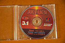 Диск для Playstation (Для чіпованих приставок), гра Duke Nukem 3in1