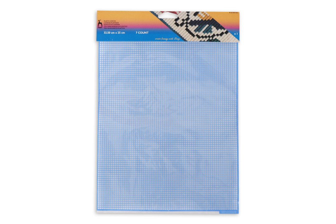 Канва пластикова Pony 7ct, 25*32.5 см, синя (61007/05), фото 1