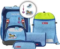 Шкільний рюкзак з 5 аксесуарами для дівчинки (129735)