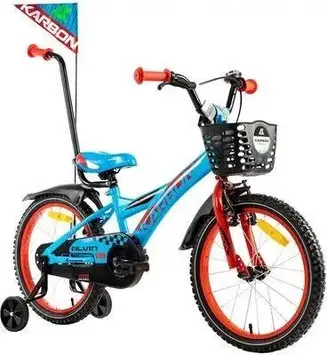 Дитячий велосипед Karbon Alvin 18 дюймів, синьо-червоний