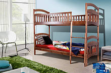 Ліжко "Кіра" двоярусна дерев'яна (Мікс Меблі)