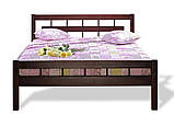 Кровать двуспальная деревянная "Альмерия" Ольха 1.8м (Микс Мебель), фото 2