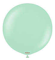 Воздушный шарик (45 см) 1 шт, Турция, цвет - зелёный (макарун)