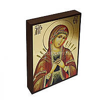 Ікона Пресвятої Богордиці Семістрільна 10 Х 14 см, фото 2