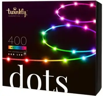 Світлодіодна гірлянда LED Twinkly Cluster RGB 400 20 м (TWC400STP-BEU)