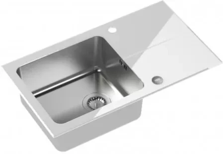 Мийка кухонна Steiner 77X44X19 Hugh 111 White Steel (St3577Sb1Bs), фото 1