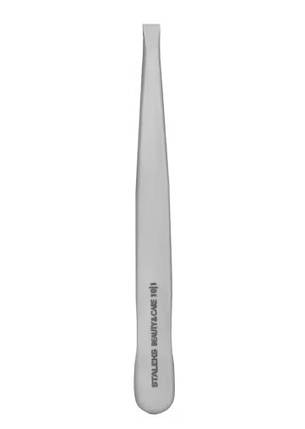 Пінцет для брів Staleks Pro BEAUTY&CARE 10 Type 1 широкі прямі кромки ТBC-10/1, фото 1