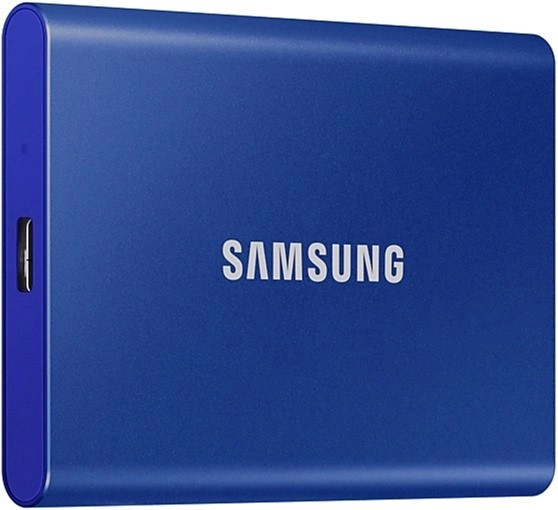 Зовнішній SSD накопичувач 2.5" USB 1TB Samsung T7 Indigo Blue (MU-PC1T0H/WW), фото 1