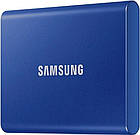 Зовнішній SSD накопичувач 2.5" USB 1TB Samsung T7 Indigo Blue (MU-PC1T0H/WW), фото 2