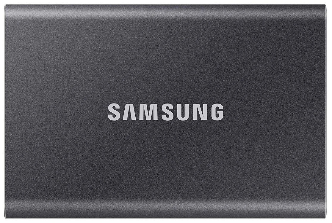 Зовнішній SSD накопичувач 2.5" USB 1TB Samsung T7 Titan Gray (MU-PC1T0T/WW), фото 1