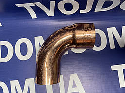 Мідна дуга однораструбна під 90º Ø42mm