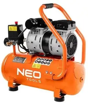 Компресор Neo Tools безмасляний, 2-х поршневий, 230В, 12л, 8 Бар, 105л/хв, 500 (12K020)